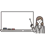 Whiteboard And Woman SVG Icon